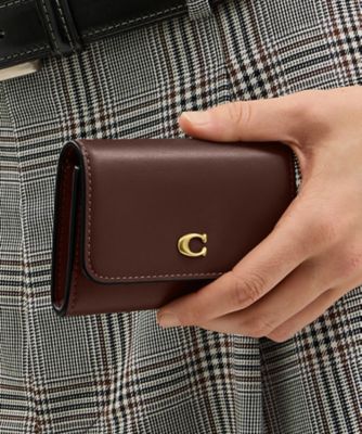 ジップ カード ケース・ラブド レザー | COACH/コーチ | 三越伊勢丹